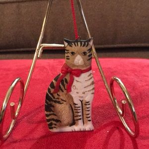 Vintage Tabby Cat Ornament!